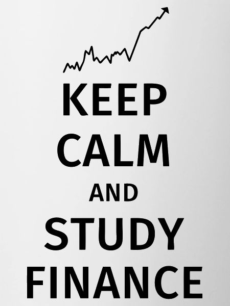 keep calm and study finance