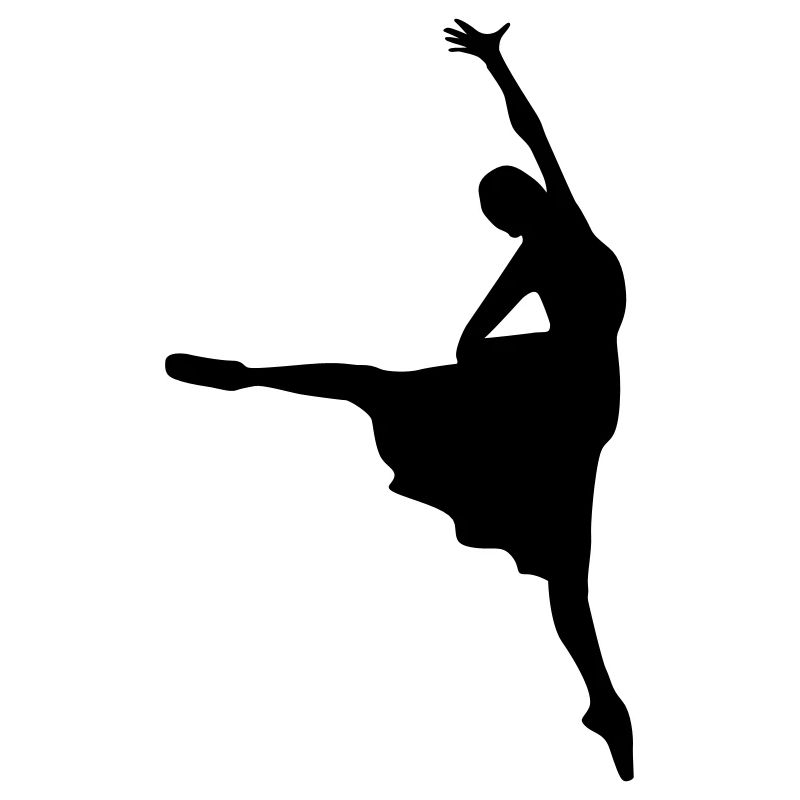 Danseuse de ballet vecteur Silhouette