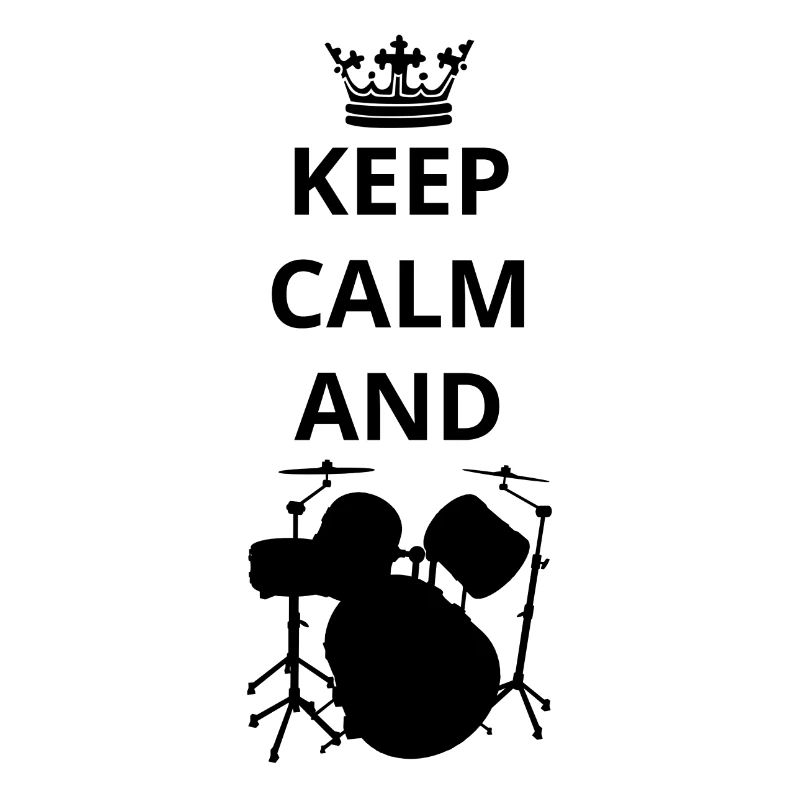 geschenk keep calm and DRUMMER SCHLAGZEUG drums p