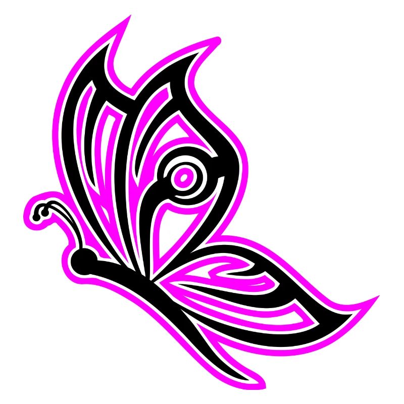 papillon rose