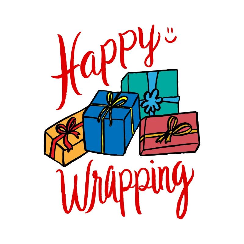 Happy Wrapping Geschenkpapier Geschenke Deko XMas