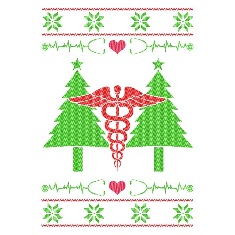 Infirmier infirmière laid de Noël