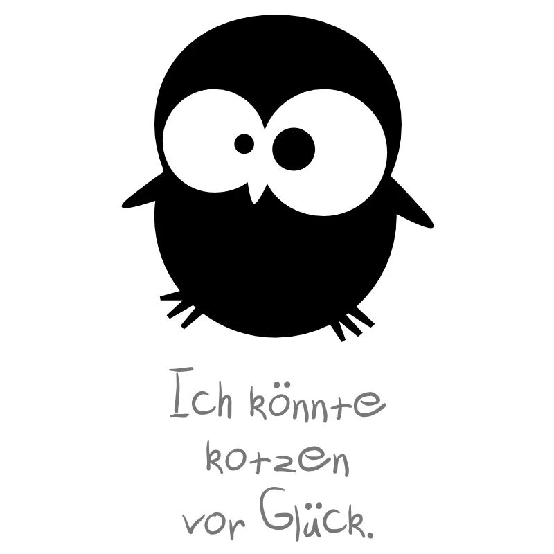 An owl / / I could puke with happiness.