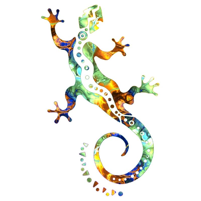 GECKO abstraite colorée
