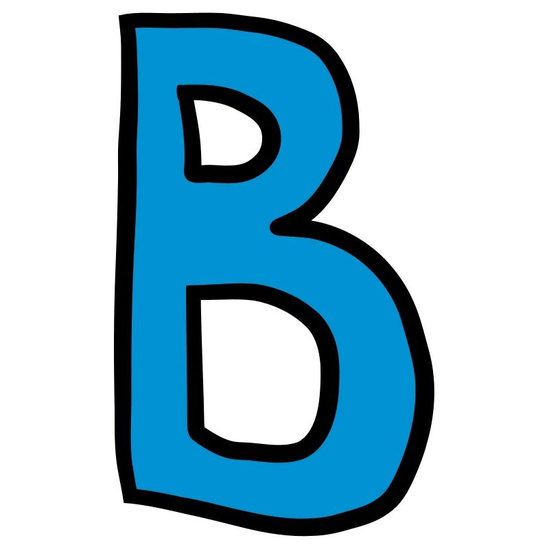 Buchstabe B Comic Cartoon