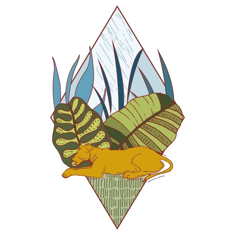 Lionne polygone