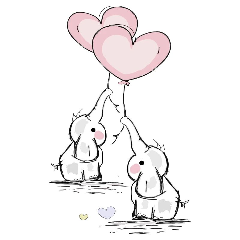 Elephants with heart
