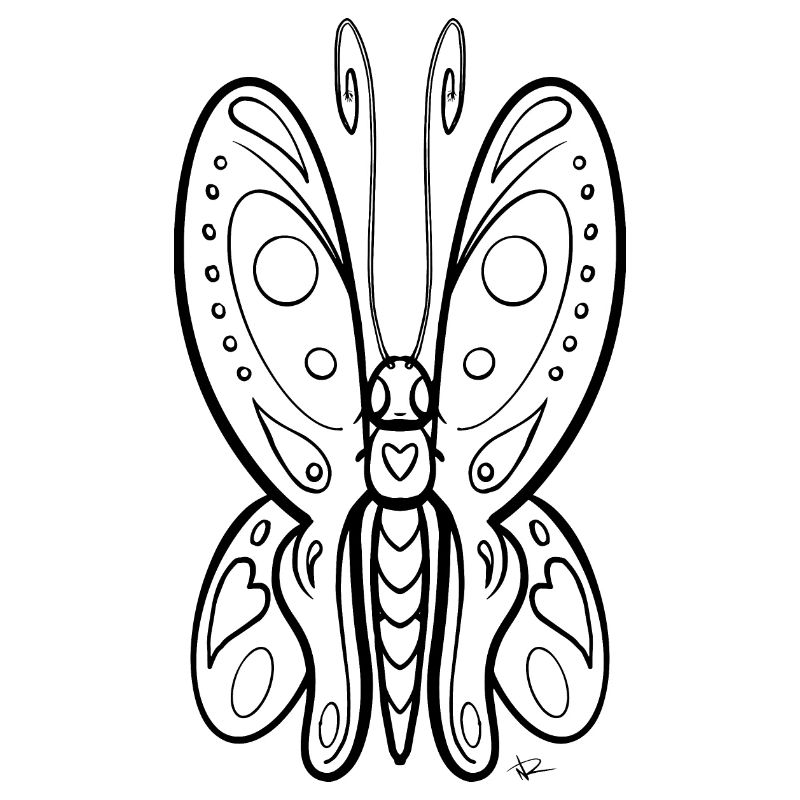 Coloring image butterfly