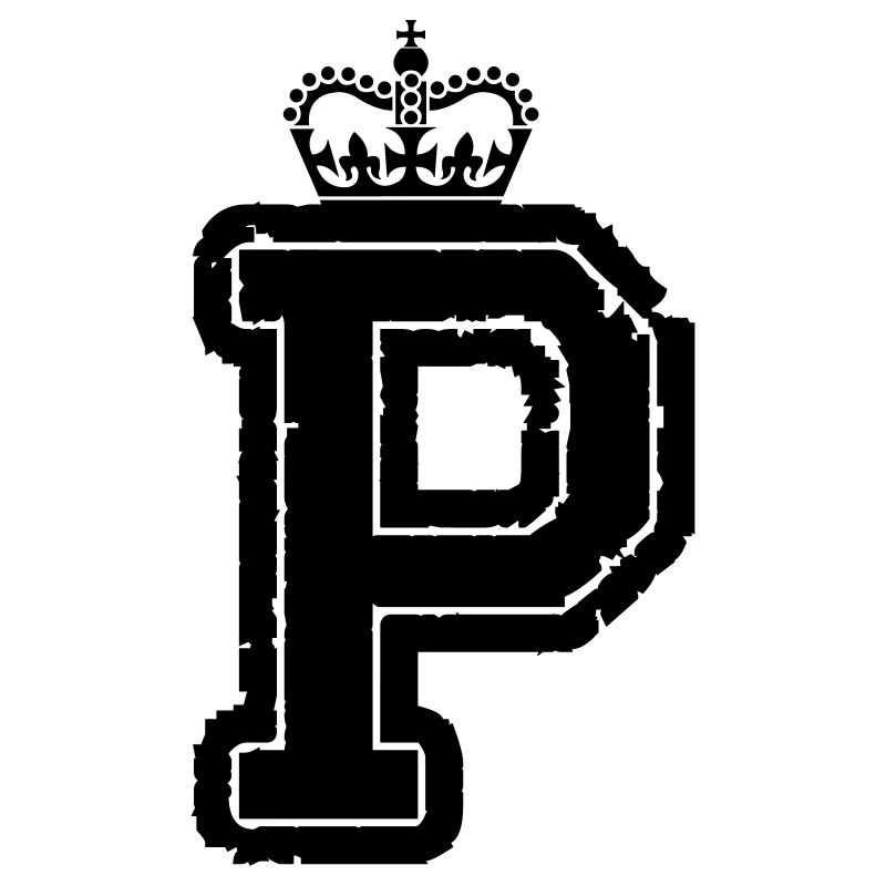 buchstabe P krone
