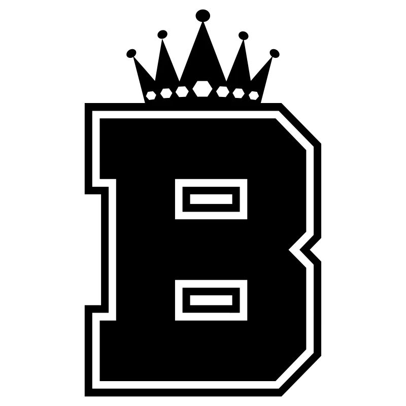 letter B crown