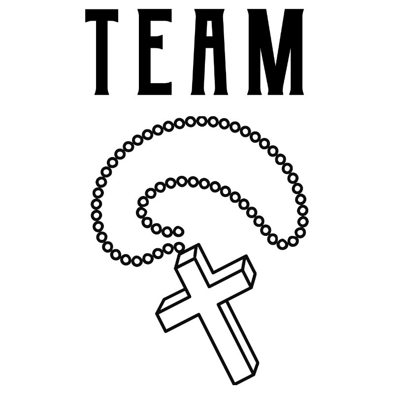 Team Catholique Croix Pendentif