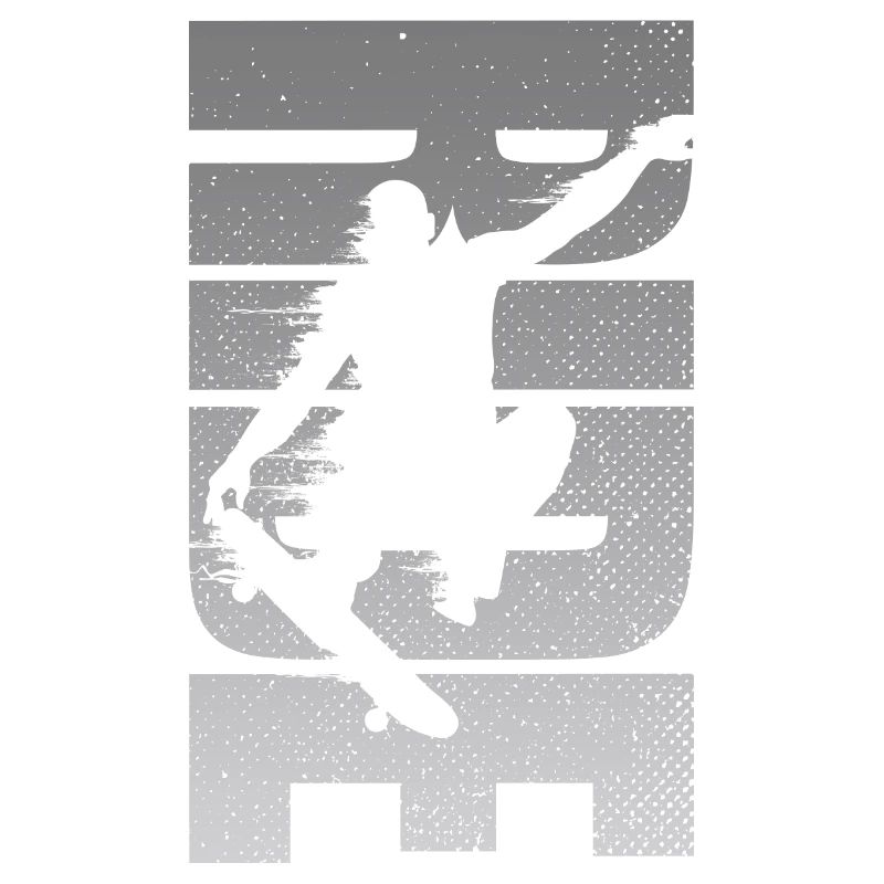 Skateboarding Retro Skateboarder Distressed