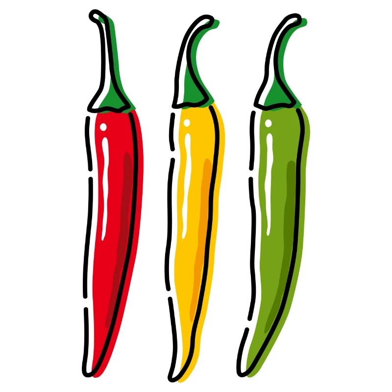 3 Chilischoten