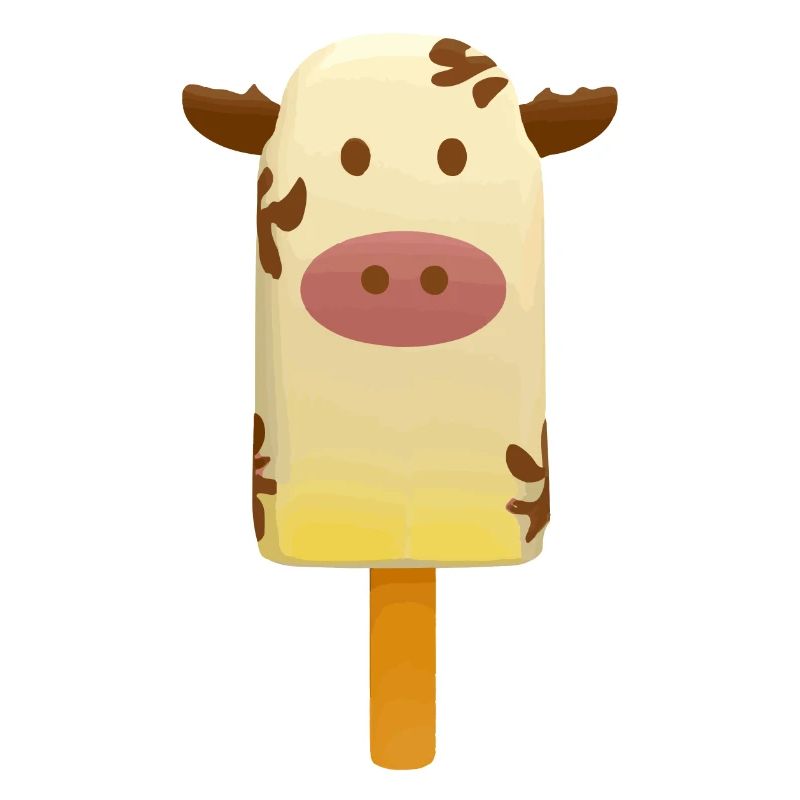 Kuh Eis Lustig Eis am Stiel als Kuh