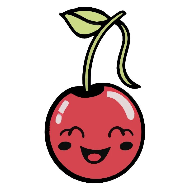 Cerise douce avec visage
