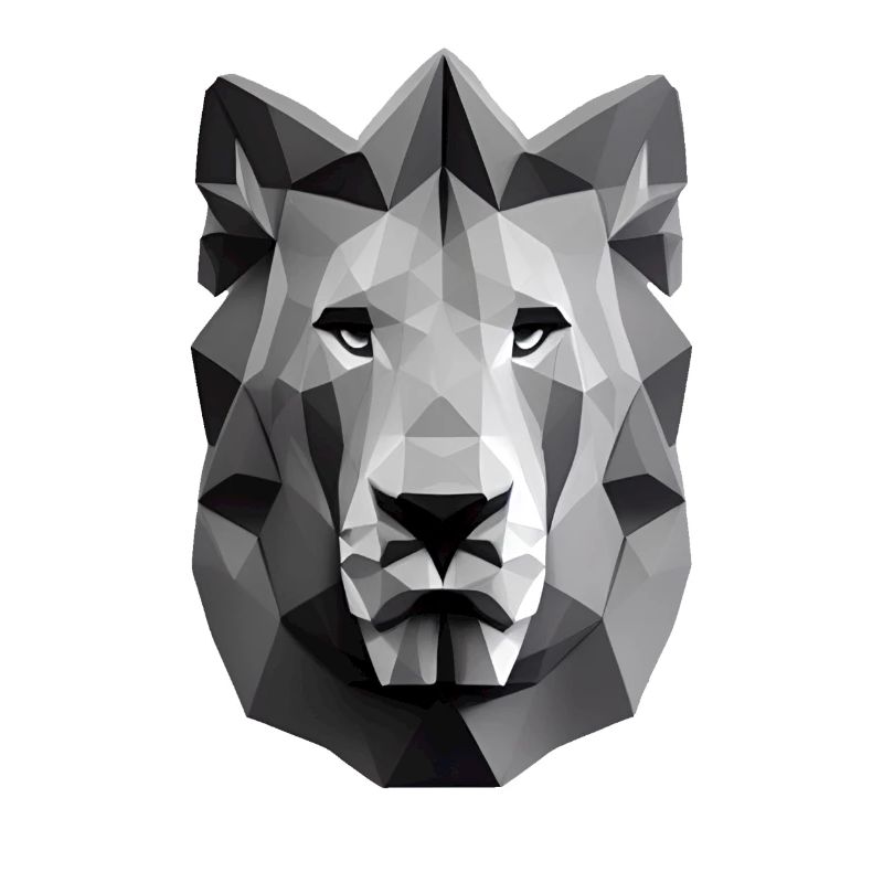 Polygon Design Löwe Tierkopf
