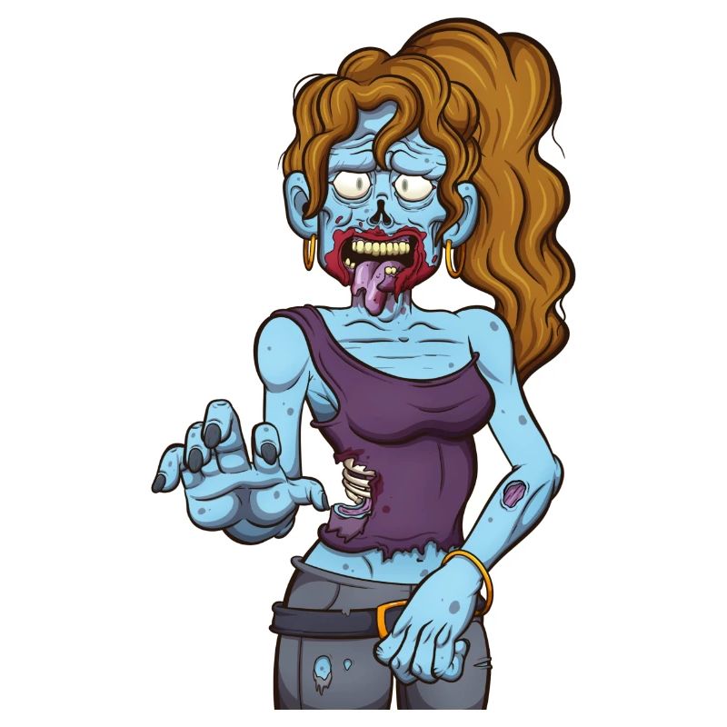 Weiblicher Zombie