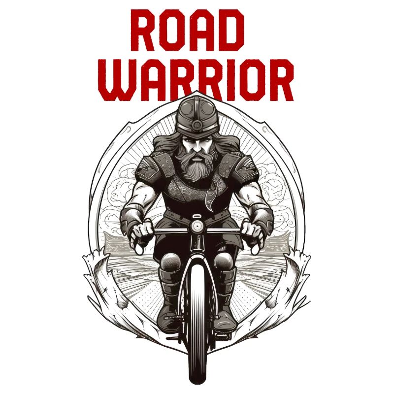 Road Warrior - Vikinger Krieger Rennradfahrer