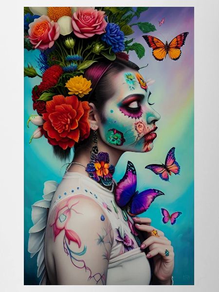 ARTWORK Flower Power Girl