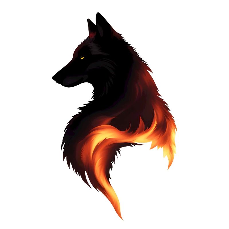 Wolf on Fire