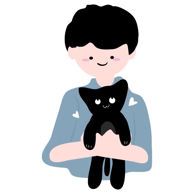 Cat sits in human palm4