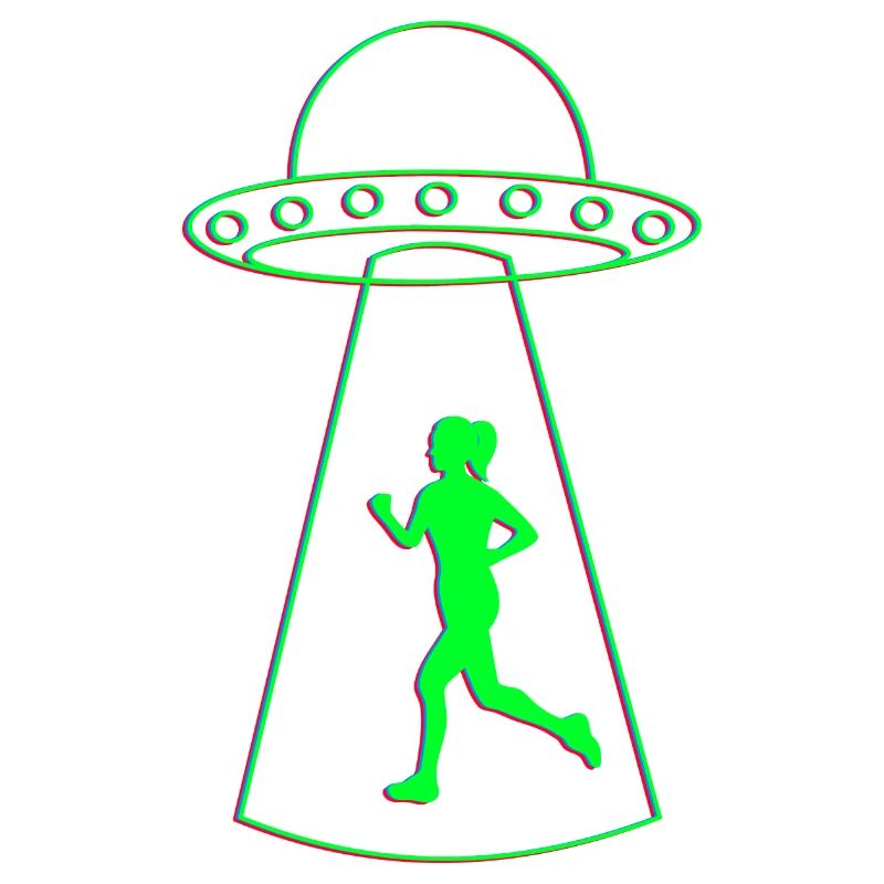 Ufo und Joggerin