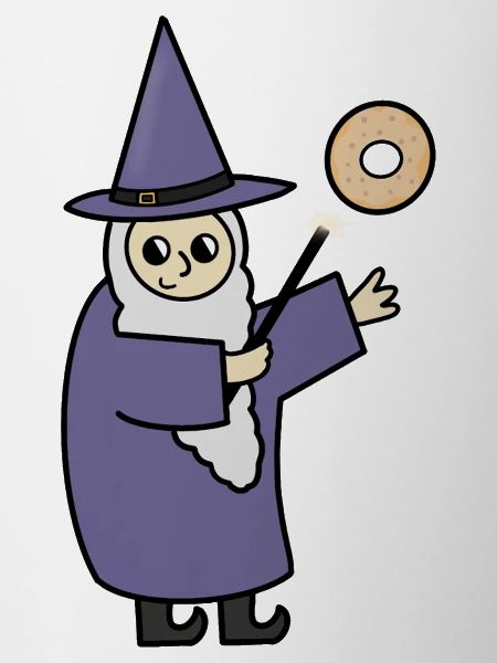Funny Magician Wizard Donut Lover