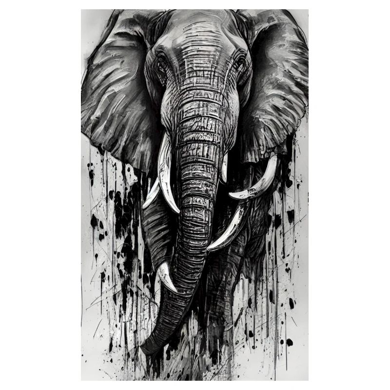 Majesté éléphant élégante