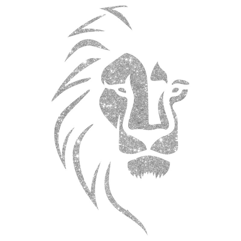 Silver Lion Head