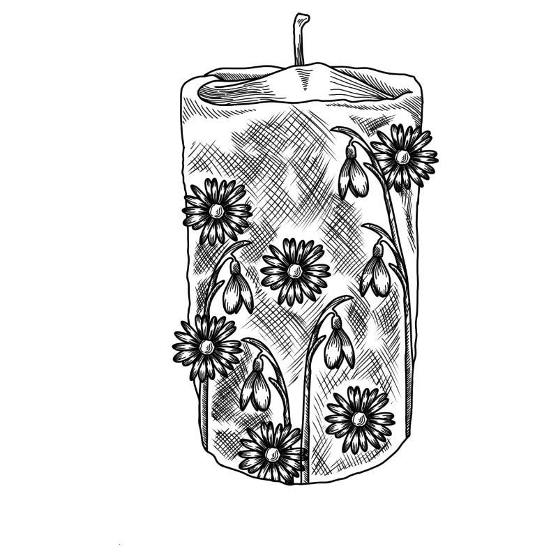 Bougie florale