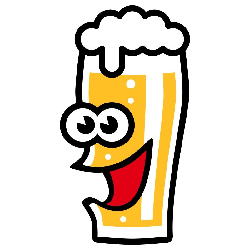 Happy Bierglas (Bier / Willibecher / Lustig / 3C)