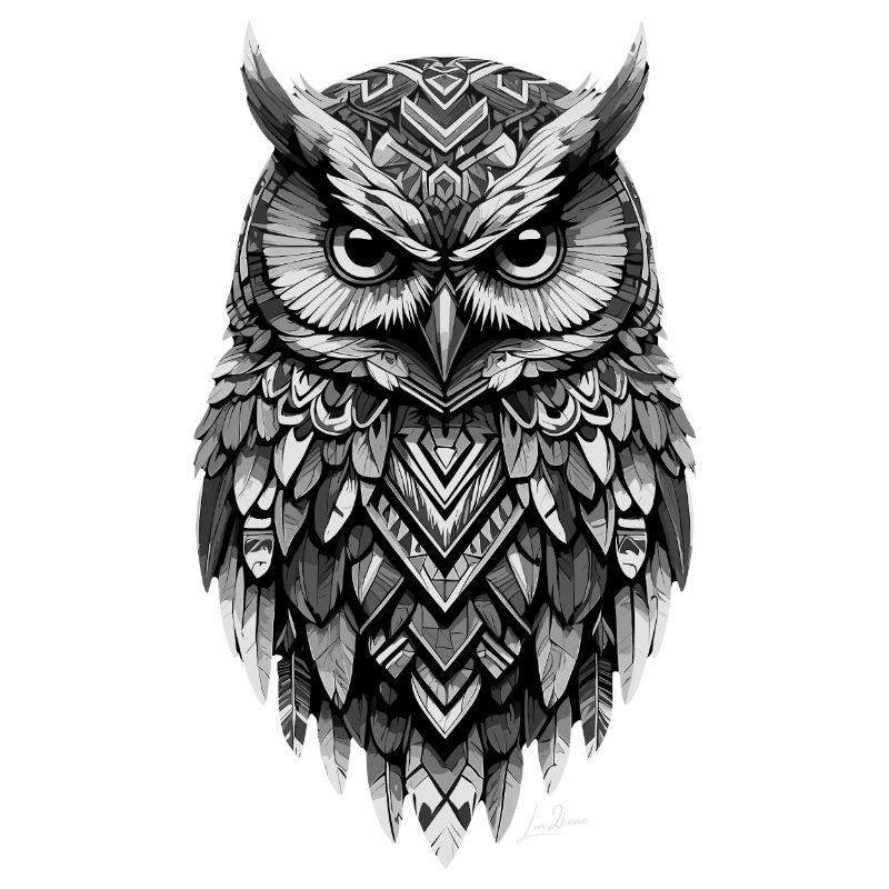 Indian geometric owl