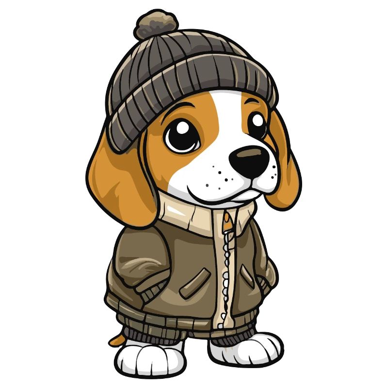 Beagle Dog Winter