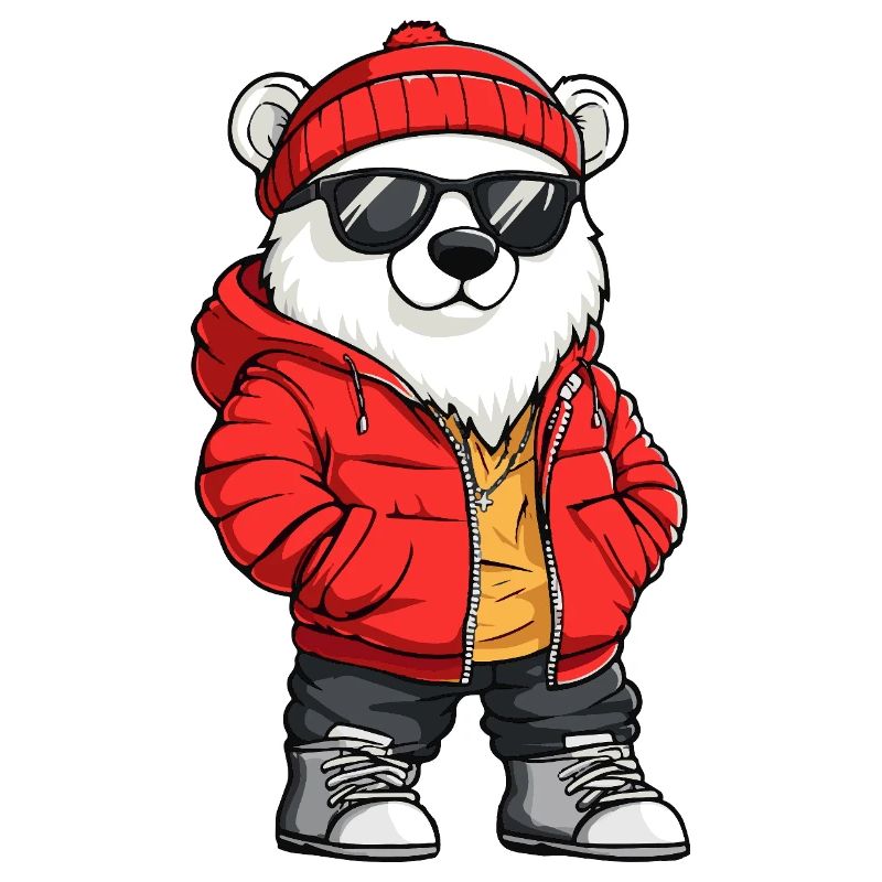 Eisbär Cool Comic
