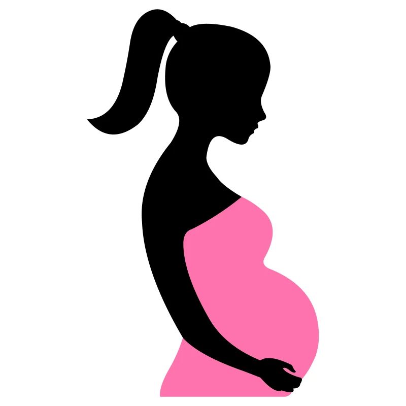 Schwangere Silhouette