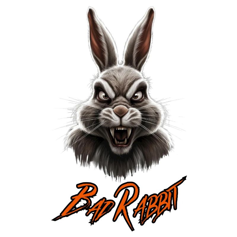 Bad Rabbit - Cool Funny Bunny Fun Motif