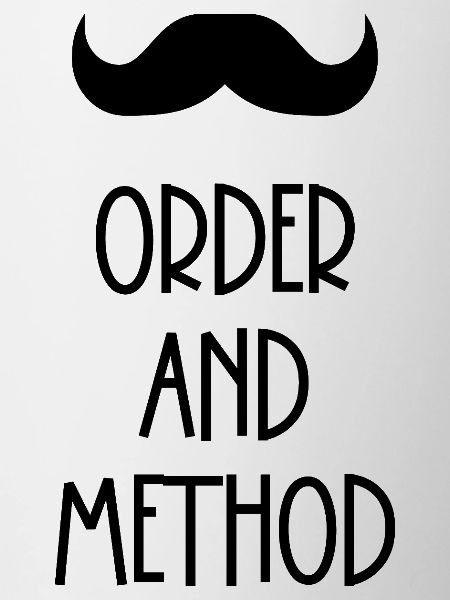 Order and method Poirot mustache