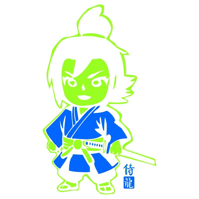 Neon Ninja Chibi en kimono
