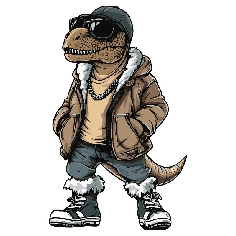 Dinosaurier T-Rex Cool Winter