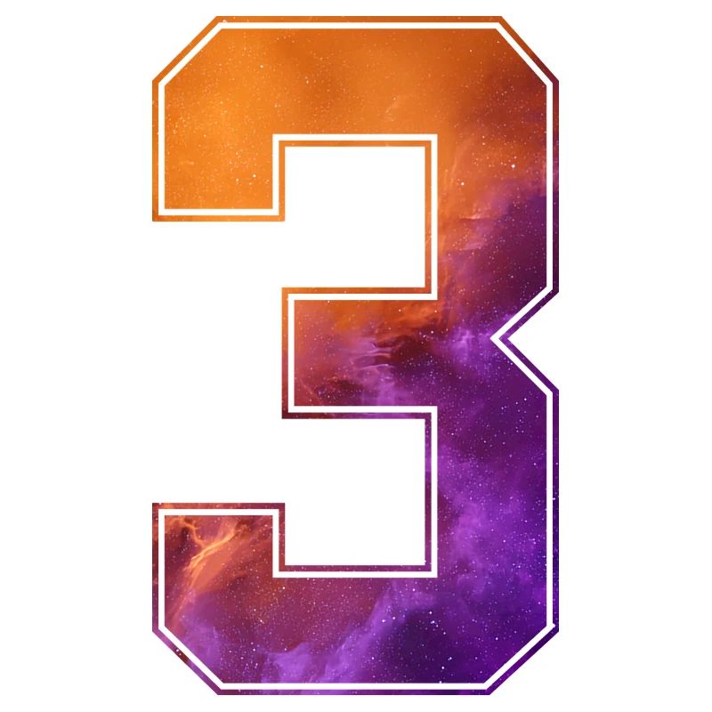 NR. 3 NUMMER 3 COLLEGE 3. GEBURTSTAG
