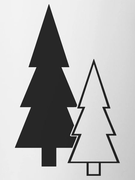 Forest Silhouette Fir Trees