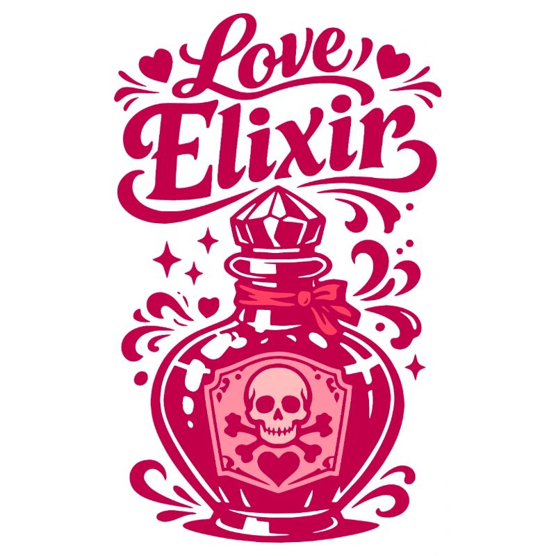 Bouteille de cœur Élixir d’Amour | La Saint-Valentin