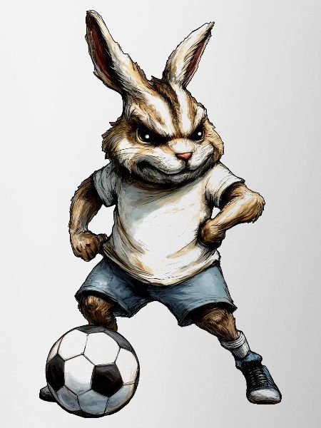 Footballeur Lapin