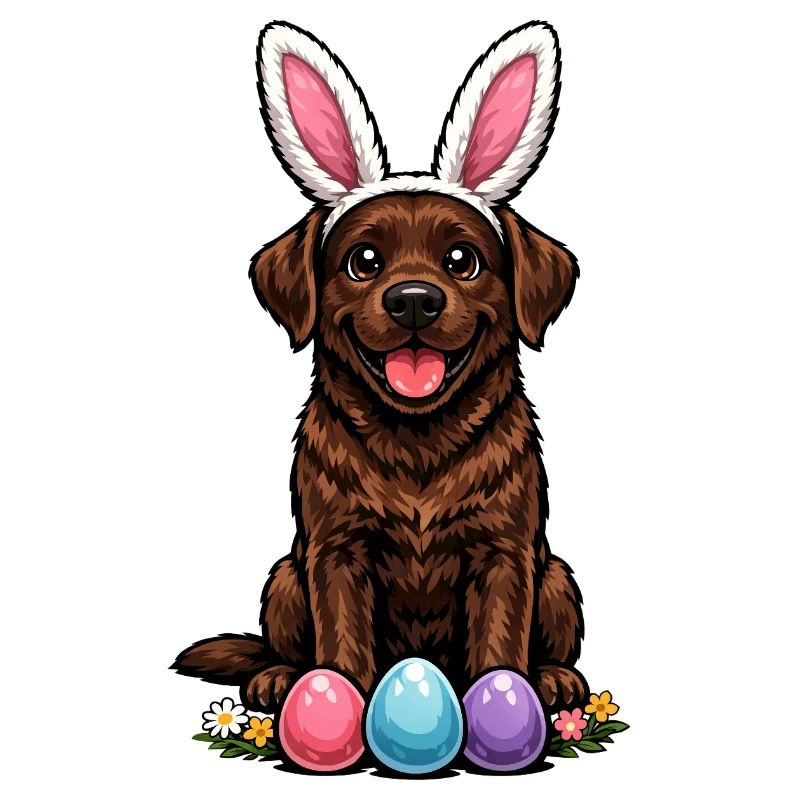 Brown Labrador Retriever Chocolate Labbi Easter
