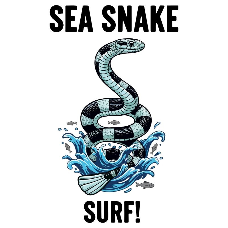 Danger Surf Sea Snake Black