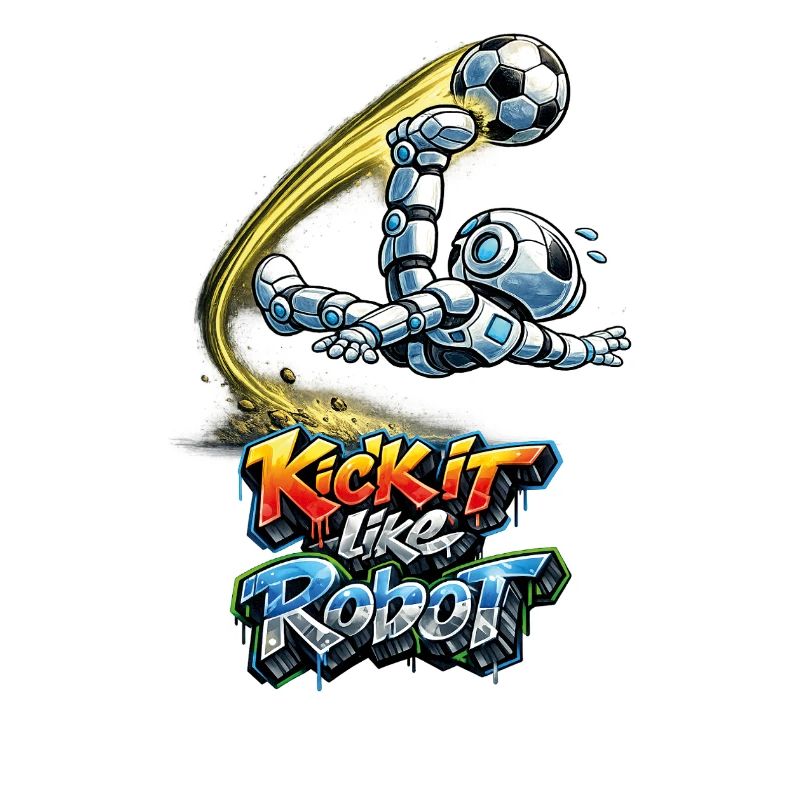 Soccer robot makes overhead kicks