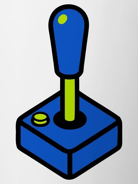 Retro Arcade Joystick Grafik