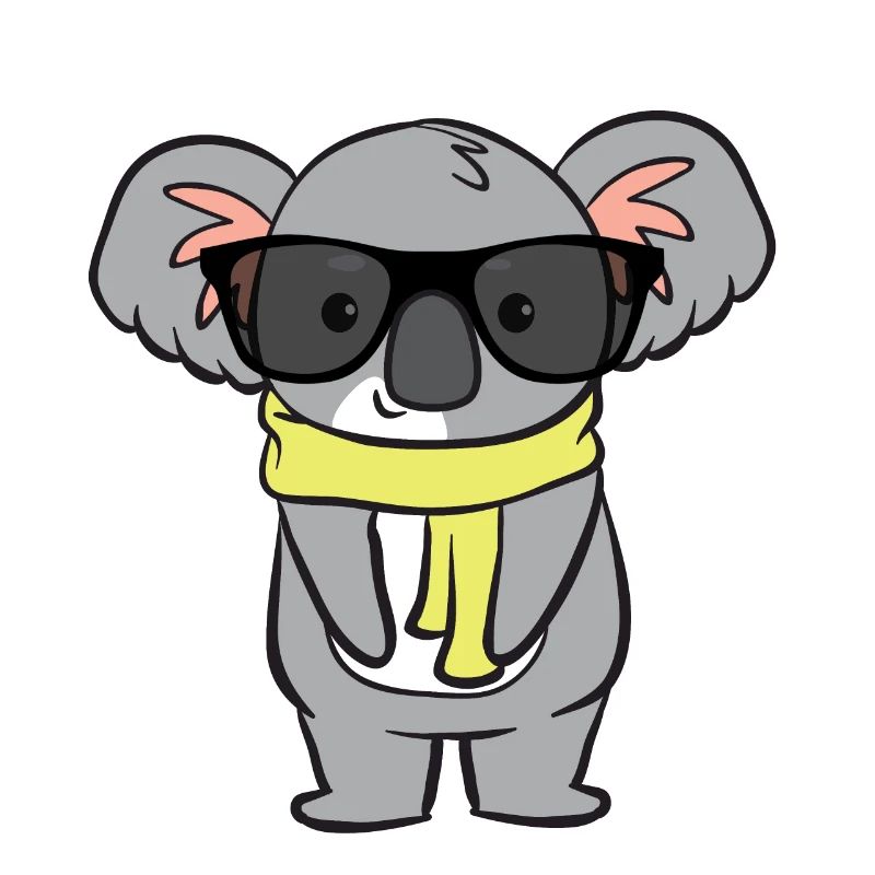 Koala mit Brille
