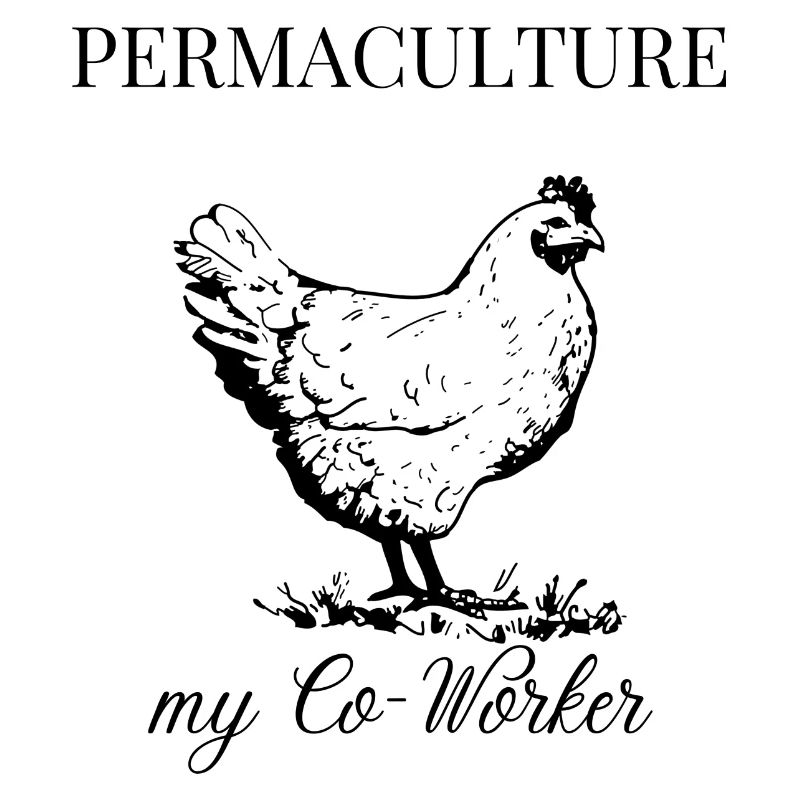 Permaculture co-worker hen