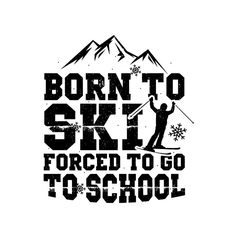 Né pour skier forcé à l’école